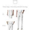 imageMembers Only Womens Reus Open Bottom Scrub Pant  Medical Scrubs  Hospital Uniform White