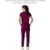 imageMembers Only Womens Reus Open Bottom Scrub Pant  Medical Scrubs  Hospital Uniform Wine