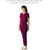 imageMembers Only Womens Reus Open Bottom Scrub Pant  Medical Scrubs  Hospital Uniform Wine