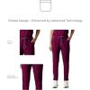 imageMembers Only Womens Reus Open Bottom Scrub Pant  Medical Scrubs  Hospital Uniform Wine
