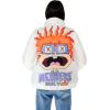 imageMembers Only Womens Rugrats Reversible Cire Puffer Jacket  Zip Closure  Reversible Design  White Large