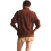 imageMembers Only Womens Soft Suede Iconic Oversized JacketWhiskey