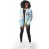 imageMembers Only Womens Space Jam Windbreaker Jacket  Zip Closure  Lightweight  Blue Small