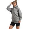 imageMembers Only Womens Taylor Double Zipper Pullover Oversized HoodieAsh