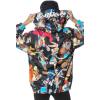 imageMembers Only Womens Windbreaker Camo Mash Print Jacket  Lightweight  Timeless Style  Zip Closure  Black Medium