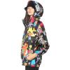 imageMembers Only Womens Windbreaker Camo Mash Print Jacket  Lightweight  Timeless Style  Zip Closure  Black Medium
