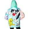 imageMembers Only Womens Windbreaker Camo Mash Print Jacket  Lightweight  Timeless Style  Zip Closure  Multicolor Medium