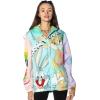 imageMembers Only Womens Windbreaker Camo Mash Print Jacket  Lightweight  Timeless Style  Zip Closure  Multicolor Medium