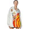 imageMembers Only Womens Windbreaker Camo Mash Print Jacket  Lightweight  Timeless Style  Zip Closure  White XL