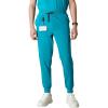 imageMembers Only London Drawstring Mens Jogger Pants Medical Scrubs Set Hospital Scrub PantsTeal