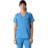 imageMembers Only Womens Cordoba VNeck Scrub Top with 5 Pocket  Medical Scrubs  Hospital Uniform Ceil Blue
