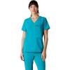 imageMembers Only Womens Cordoba VNeck Scrub Top with 5 Pocket  Medical Scrubs  Hospital Uniform Teal