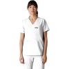 imageMembers Only Womens Cordoba VNeck Scrub Top with 5 Pocket  Medical Scrubs  Hospital Uniform White