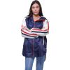imageMembers Only Womens Long Satin Twill Jacket with HoodNavy