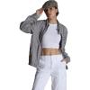 imageMembers Only Womens Packable Oversized JacketLight Grey