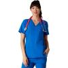 imageMembers Only Womens Palermo Scrub Top with 4 Pocket  Hospital UniformRoyal Blue