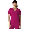 imageMembers Only Womens Palermo Scrub Top with 4 Pocket  Hospital UniformWine