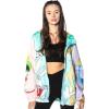 imageMembers Only Womens Windbreaker Camo Mash Print Jacket  Lightweight  Timeless Style  Zip Closure  Multicolor Medium