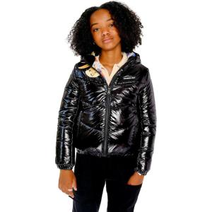 imageMembers Only Cire Puffer With Mash Print Lining Jacket for Girls Pack of 1Black