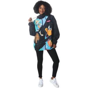 imageMembers Only Daffy Squad Oversized Jacket for Women Black Large