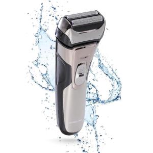 imageMembers Only Electric Razor for Men Lithium Metallic Cordless 3 Heads Rotary Shaver Precision Trimming Close Shave with Builtin Popup Trimmer IPX6 Waterproof USB Rechargeable Battery2 Blade Shaver