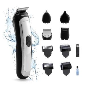 imageMembers Only Hair Trimmer for Men Lithium TBlade Hair ampamp Beard HighPerformance StainlessSteel Blades Close Trim Design TypeC Rechargeable Battery 4 Length Guards Cleaning Brush11Piece