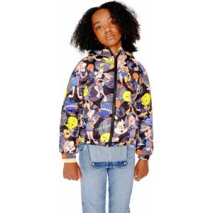 imageMembers Only Heavy Quilted Puffer New Looney Mash Jacket for Girls Pack of 1Black
