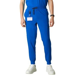 imageMembers Only London Drawstring Mens Jogger Pants Medical Scrubs Set Hospital Scrub PantsRoyal Blue