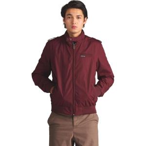 imageMembers Only Mens Iconic Racer Quilted Lining Jacket Slim FitBurgundy