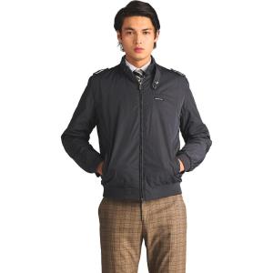 imageMembers Only Mens Iconic Racer Quilted Lining Jacket Slim FitCharcoal