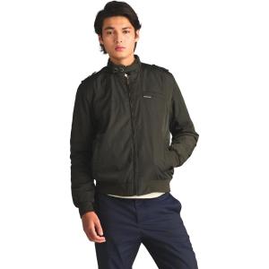 imageMembers Only Mens Iconic Racer Quilted Lining Jacket Slim FitDark Green