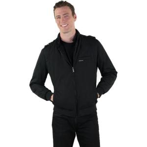 imageMembers Only Mens Iconic Racer Quilted Lining ampamp Slim Fit Jacket Black XL