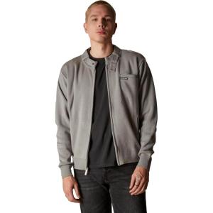 imageMembers Only Mens Iconic Racer Sweater Full Zip Mens Sweaters CardiganGrey