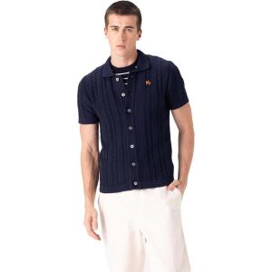 imageMembers Only Mens JC Polo Cable SweaterBlue