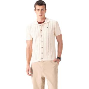 imageMembers Only Mens JC Polo Cable SweaterIvory