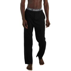 imageMembers Only Mens Jersey Sleep Pant Cotton Woven with Two Side PocketsBlack