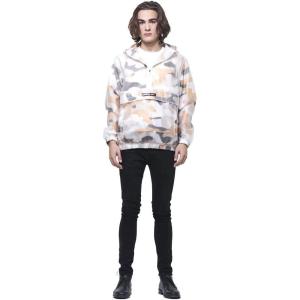 imageMembers Only Mens Printed Camo Transluscent Pullover Half Zip Layering JacketMaze Camo