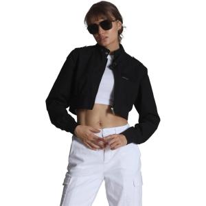 imageMembers Only Mini Cropped Jacket Women Trendy Racer JacketBlack