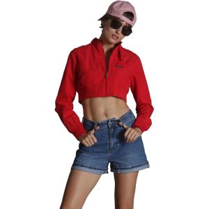imageMembers Only Mini Cropped Jacket Women Trendy Racer JacketRed