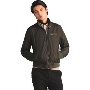 imageMembers Only Original Iconic Racer Jacket for Men  Slim Fit Dark Green