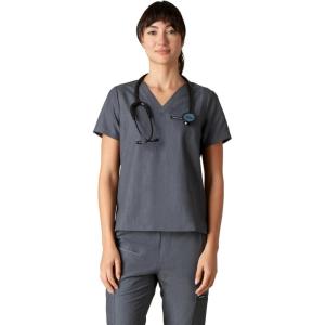 imageMembers Only Womens Bari Scrub Top with 1 Pocket Hospital UniformGraphite