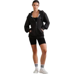 imageMembers Only Womens Brooklyn ZipUp Oversized HoodieCharcoal