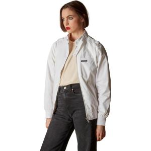 imageMembers Only Womens Classic Iconic Racer Jacket  Spring Jackets for Women  Slim Fit  Womens Jacket  Bomber Jacket WomensWhite