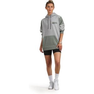 imageMembers Only Womens Drew Colorblock Oversized Hooded SweatshirtAsh