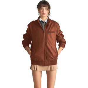 imageMembers Only Womens Faux Leather Iconic Racer JacketCognac