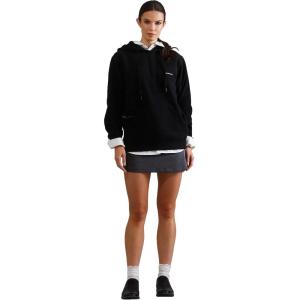 imageMembers Only Womens Logan Hooded Oversized SweatshirtBlack