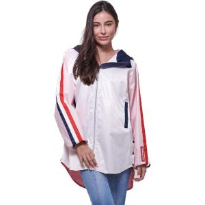 imageMembers Only Womens Long Satin Twill Jacket with HoodWhite