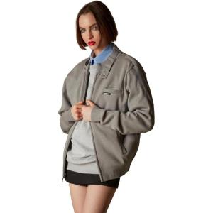 imageMembers Only Womens Oversized Iconic Racer Sweater Full Zip Mens Sweaters CardiganGrey