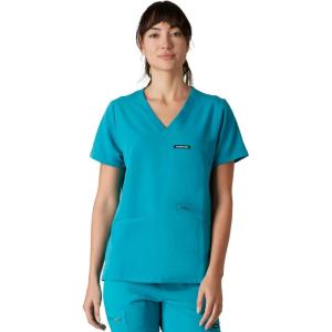 imageMembers Only Womens Palermo Scrub Top with 4 Pocket  Hospital UniformTeal