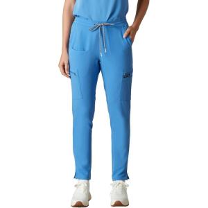 imageMembers Only Womens Reus Open Bottom Scrub Pant  Medical Scrubs  Hospital Uniform Ceil Blue